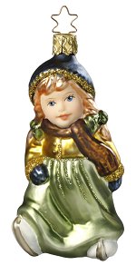 Ice Skates - Innocent Hearts<br>Inge-glas Ornament